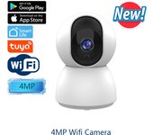 4MP 2K Tuya Smart Mini WiFi IP Camera Indoor Wireless Surveillance Auto Tracking Of Human Home Security CCTV Baby Pet Monitor