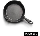 Sartén De Hierro Fundido Para Cocinar Sartén De Huevo Y Carne Sartén Para Fritura Y Hornear Apto Para Fogón Y Cocina Inducción Cocina Ecológica Sin Cubierta 14/16/20CM