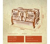 3d Wood Mechanical Box Puzzles for Teens Adult Assemble Building Blocks Model Kits DIY Jewelry Necklace Ring Cosmetics Case Gift