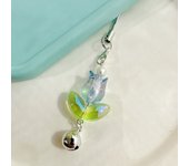 Y2K Aesthetic Flowers Tulip Phone Charm Beaded Pendant Mobile Phone Lanyards Acrylic Kawaii Phone Chains Jewelry Gift