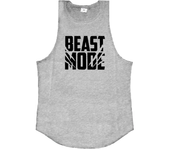 Summer Gym Tank Tops Mens BEAST MODE Bodybuilding Tanktop Workout Singlets Fitness Stringer Clothing Cotton Sleeveless Shirt Men