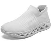 2025 zapatillas de correr moradas de moda para hombre, calcetines, zapatos deportivos de talla grande 48, zapatillas transpirables sin cordones para mujer, zapatillas deportivas para hombre