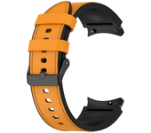 Correa híbrida de cuero y silicona para Samsung Galaxy Watch 4, 6 Classic, 47mm, 46mm, Galaxy Watch 6, 40mm, 44mm, 5Pro Band Bracelet