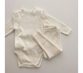 Conjunto De Ropa Para Bebé Niña Primavera Nueva Nacida Con Bodysuit Y Pantalones Ropa Infantil Para 0-2Años Moda Comoda Material Algodón Tratamiento De Fibra