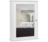 Mueble Espejo  Mueble  Pared  baño Espejo  Estante Mueble Joyero  Mara 42 x 58,5 x 12 cm Blanco