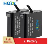 HQIX for Gopro Hero 4 Gopro Hero 4+ Camera AHDBT-401 Dual Charger Battery