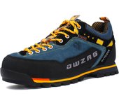 Zapatos de senderismo impermeables para hombre, zapatillas de escalada antideslizantes, anticolisión, de montaña, informales, con cordones, para exteriores