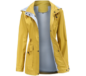 Autumn and winter, oversized coat, raincoat, detachable hat, women's windbreaker