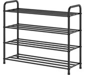 Zapatero de 4 Niveles, 100% Acero Inoxidable, Organizador de Almacenamiento para Zapatos, 12 Pares para Armario, Entrada, Dormitorio, Dormitorio, (Bronce)