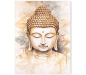 Nordic Tree of Life Buddha Canvas Prints Modern Buddhist Lotus Tai Chi Yoga Wall Art Posters for Living Room Spiritual Decor