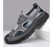 Sandalias con cabeza de bolso transpirable para hombre, zapatos con agujeros de malla hueca, zapatos deportivos ligeros antideslizantes para exteriores, zapatos de playa de ocio, verano