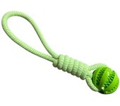 Pelotas de juguete para perros, cuerda interactiva para golosinas, bolas de goma con fugas para perros pequeños y medianos, resistente a mordeduras, limpieza dental para mascotas