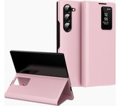 Book Stand For Samsung Z Fold 6 5 4 3 Fold5 Case Wallet Leather Windows Card Slot Cover