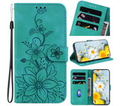 For Samsung Galaxy Note 8 9 S10 A3 a520 j510 J3 J5 j310 J6 A5 A320 más 2018 2016 2017 lirio estampado funda de cuero