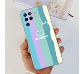 For Oppo A94 4G 5G Phone Case Soft TPU Transparent Slim Back Cover For Oppo A94 5G CPH2211 OppoA94 CPH2203 Silicone Flower Coque
