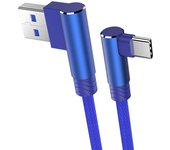 90 Degree Elbow USB Type C Cable Mobile Phone Fast Charging Data Cord For Samsung S22 Xiaomi 12 Poco F3 X4 GT Oneplus 10 Realme