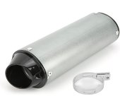 Motorcycle Exhaust Muffler Pipe, 32mm Muffler Exhaust, 1.3inches Exhaust Pipe Muffler Silencer Fit for 90cc 110cc 125cc 150cc 160cc ATV Pit Bike Motorcycle