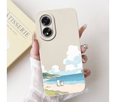 For Oppo A38 CPH2579 Phone Case New Fashion Soft Matte Silicone Rabbit Flower Goothic Style Capa For Oppo A18 CPH2591 Back Cover