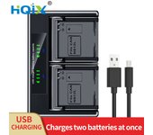 HQIX for Canon PowerShot N100 GX1-Mark-Ⅱ LEGRIA mini X camera NB-12L Dual Charger Battery