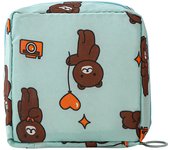 Sanitary Napkin Pad Pouch Women Tampon Storage Bag Waterproof Portable Makeup Lipstick Holder Bag Earphone Data Cables Organizer