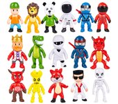 16pcs Stumble Guys Toys, 2.6 inches Stumble Guys Action Figures Kids Toys Cake Toppers Collection Playset