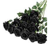 1PC Night Table Centerpieces Red Roses Colorful DIY Floral Arrangment Valentines Day Decor Bridal Fake Roses Bouquet