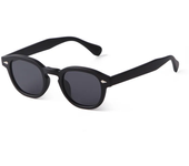 Gafas de sol redondas para hombre y mujer, lentes de sol cuadradas con remaches, color amarillo y azul, diseño Retro de marca, a la moda, UV400, 2024