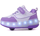 Nueva Moda Cool Zapatos Que Emiten Luz Zapatos De La Mafia Patines De Ruedas Extraíbles