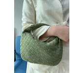 Bolso tejido a mano puro esmerilado, bolso de bola de masa anudada, bolso de nube versátil premium