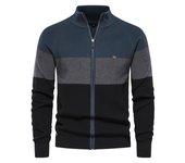 Nuevo suéter masculino de otoño e invierno 2023 suéter de algodón con cremallera masculina abrigo de hombre cardigan