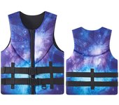 Life Jacket for Adult Super Buoyancy Neoprene Life Vest Surf Raft Kayak Fishing Jet Ski Water Sport Swimming Rescue Life Jacket