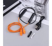 Noise Suppression Working Earbuds Ear Protect with Collar Clip Wireless Bluetooth Earbuds Sweatproof 3D Stereo Neckband Earbuds