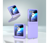 Funda Skin Feel para Motorola Razr 50 Moto Razr50 5G, Color sólido, juego de bisagras de 2 piezas, protección, cubierta ligera