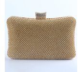 Bolso Fiesta Mujer Plisado, Clutch Bolso de Noche Boda Ceremonia Novia Cartera de Mano con Anillo Diamond
