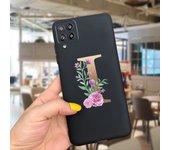 Case For Samsung Galaxy A22 Cases Lovely Letters Flower Phone Cover Silicone Funda For Coque Samsung A22 4G 5G A 22 2021 Housing