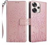 Funda de cuero PU para Xiaomi Redmi Turbo 3 5G/POCO F6 5G, Funda de cartera a prueba de golpes con correa de mano
