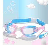 fog Anti with earplugs, transparent elastic goggles, water sports swimming goggles