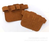 Guantes de elevación de pesas, accesorios de cuero antideslizantes, almohadilla de Palma de cuero de Vaca