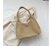 Internet Celebrity Korean Ins Retro Woven Tote Bag Grass Woven Bag Large Capacity Armpit Bag Shoulder Bag Beach Bag Women