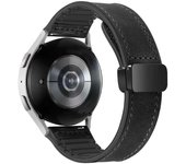 Silicone+Leather Strap For Samsung Galaxy Watch 6 5 Pro 40mm 44mm Band Watch6 4 Classic 47 43mm 46mm Replacement Correa Bracelet