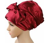 Hair Loss Chemo Cap Ethnic Satin Turban Silk Night Sleep Cap Soft Satin Bonnet Hair Bonnet Shower Cap