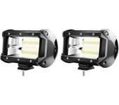 72W Luz de Carretera Luz de Trabajo LED 5400LM / Pieza Luz Auxiliar 10-30V 6000K LED Worklight Luz de Trabajo Impermeable IP67