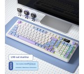 Langtu L98 teclado de tres modos de alto valor RGB con cable juego competitivo oficina escribiendo película inalámbrica teclado silencioso
