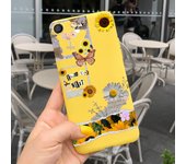 For OPPO F3 Case CPH1609 Soft Silicon TPU Back Cover Phone Case For OPPO F3 F5 F7 F9 Pro Luxury Cover Bumper Daisy Bear Pattern