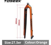 TOSEEK Carbon Fork 29 Straight Tube Bike Fork 560g Hard Carbon Mtb Fork 29 Front Fork For Bicycle