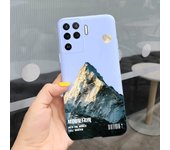 For Oppo A94 4G Case Oppo A94 5G Back Cover Shockproof Matte Luxury Soft TPU Silicone Bumper Shell On OppoA94 5G Black Rose Capa