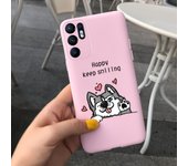 For OPPO Reno 6 Case Cover For OPPO Reno 6 5G Fundas Cute Dinosaur Cartoon Phone Cases For OPPO Reno6 4G 5G CPH2235 Soft Housing