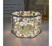Creative DIY Rose Tulip Flower Sea Small Night Lamp Cube Three-Dimensional Mirror Material Package for Couple Girlfriends