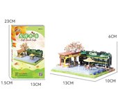 MMZ MODEL IRON STAR Metal Island Holiday Coffee Shop Assembly Model DIY 3D Laser Cut Jigsaw Puzzle Building Kits Toys