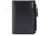 Wallet for men short casual carteras business foldable wallets pu leather billetera hombre luxury small zipper coin pocket purse
